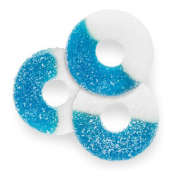 Blue Raspberry Gummi Rings 4/4.5lb